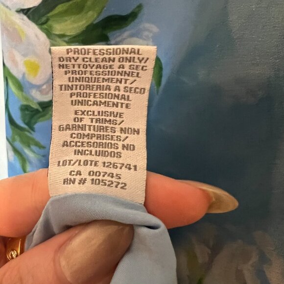 😮NWT - THEIA Couture - Liana Printed Kimono Dress - SZ 6 - Cocktail/Prom/Formal - Picture 10 of 12